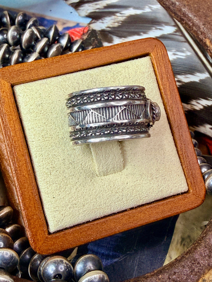 Delayne Reeves Dry Creek Turquoise Ring, Size 7
