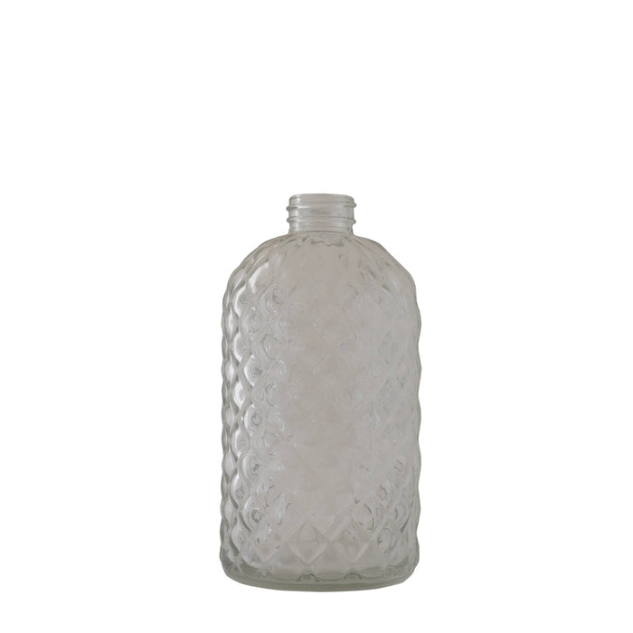 Diamond Lattice Glass Soap Dispenser