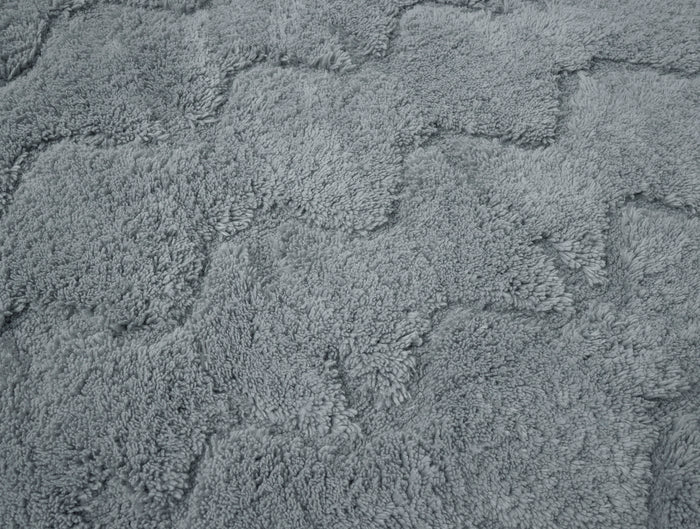 Diamond Shag Organic Bath Rug