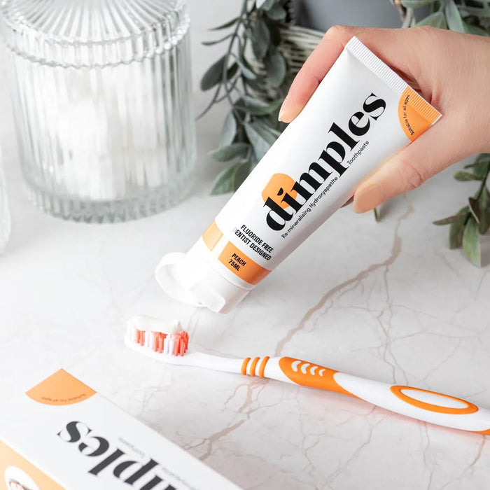 Dimples Peach Hydroxyapatite Toothpaste
