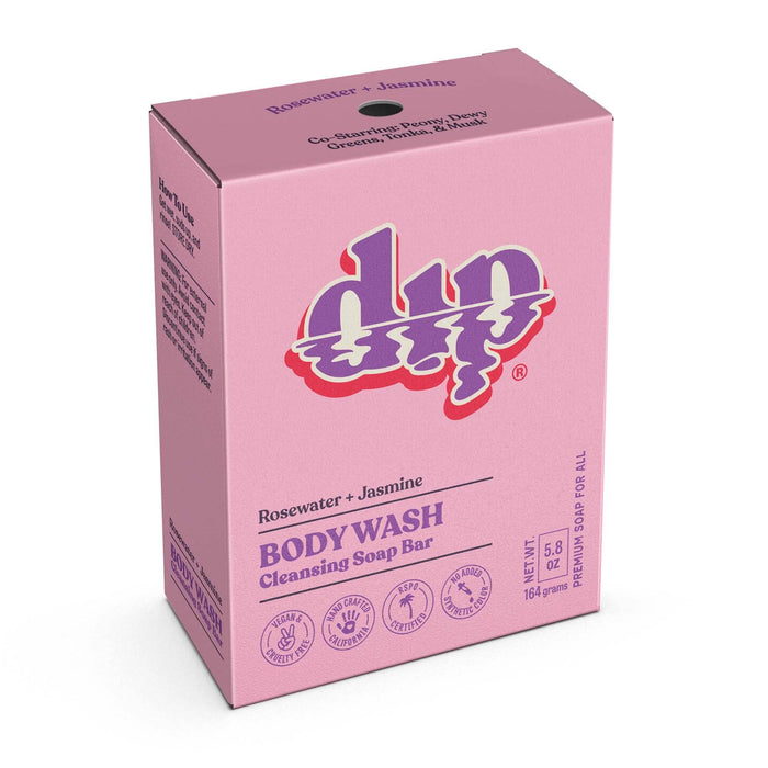 DIP Body Wash Cleansing Soap Bar - Rosewater & Jasmine