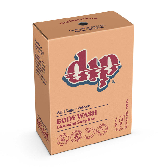 DIP Body Wash Cleansing Soap Bar - Wild Sage & Vetiver