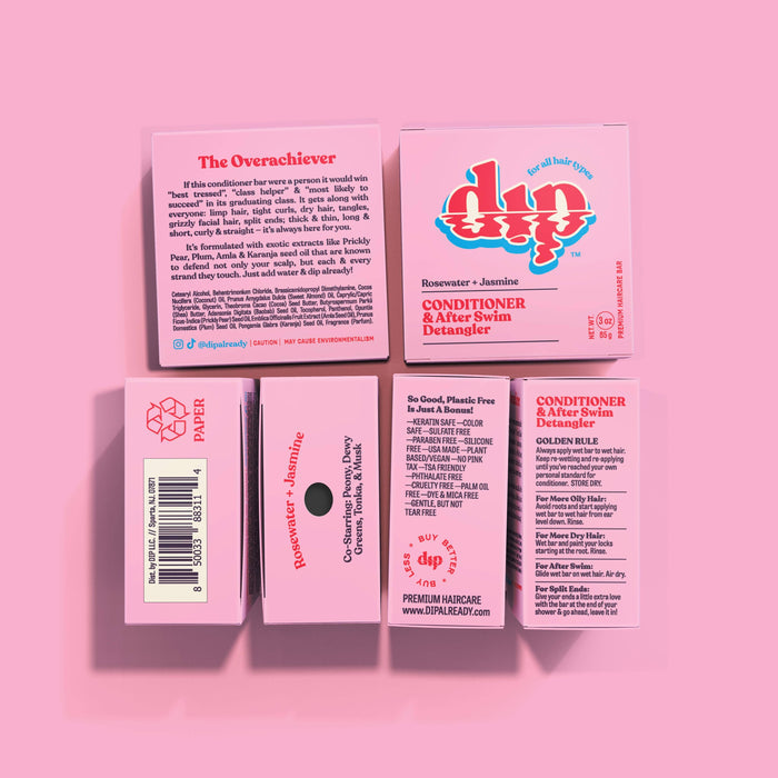 DIP Conditioner Bar & After Swim Detangler - Rosewater & Jasmine