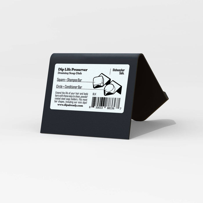 DIP Life Preserver: Black Draining Soap Dish