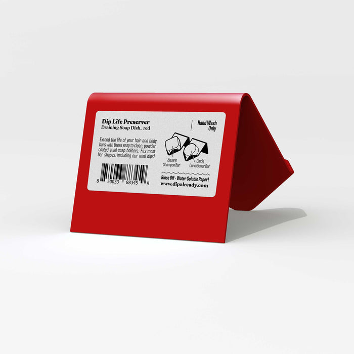 DIP Life Preserver: Red Draining Soap Dish