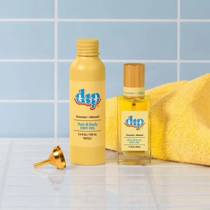 DIP REFILL Hair & Body Dry Oil - Coconut & Almond