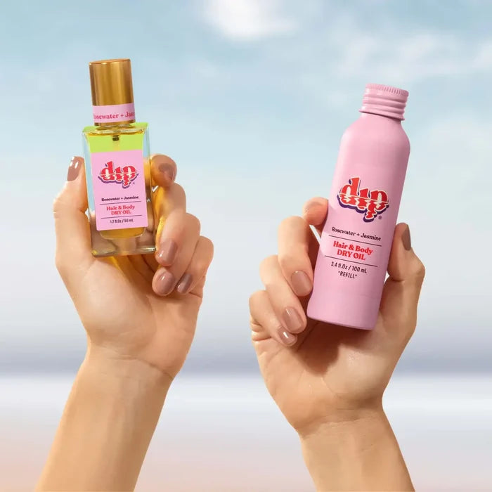 DIP REFILL Hair & Body Dry Oil - Rosewater & Jasmine