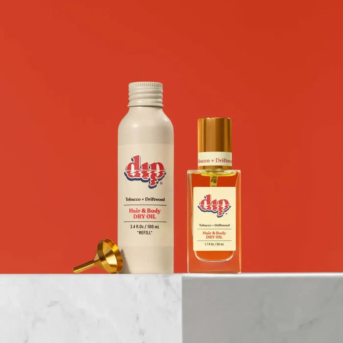 DIP REFILL Hair & Body Dry Oil - Tobacco & Driftwood
