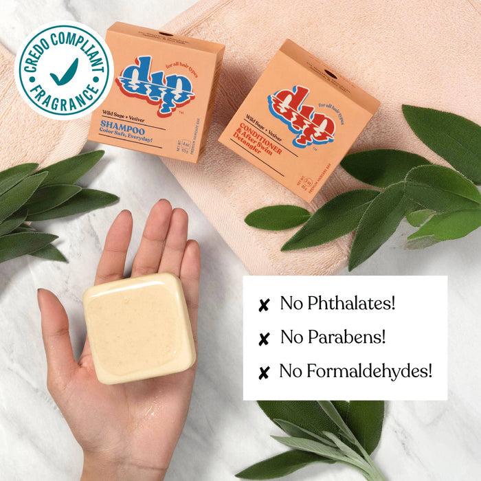 Dip Shampoo Bar: Color Safe, Everyday - Wild Sage & Vetiver