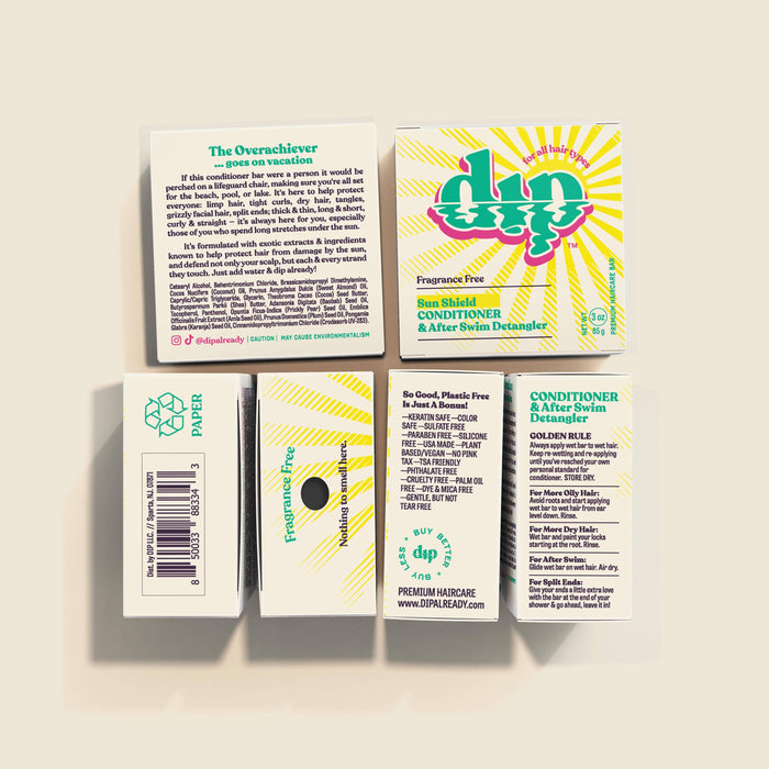 DIP Sun Shield: Conditioner Bar & After Swim Detangler