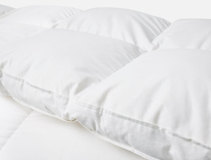 Down Featherbed + Down Feather Pillows Bundle