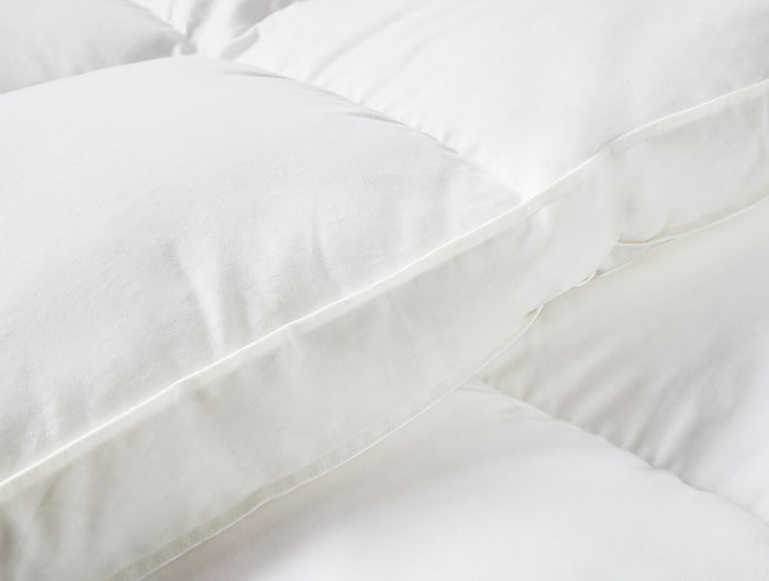 Down Featherbed + Down Feather Pillows Bundle