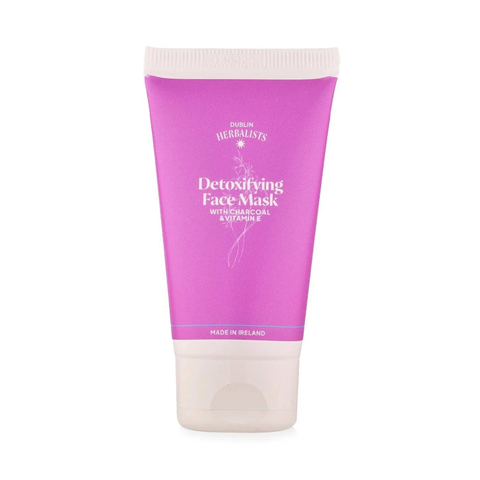 Dublin Herbalists Detoxifying Face Mask in a pink eco-friendly sugarcane tube