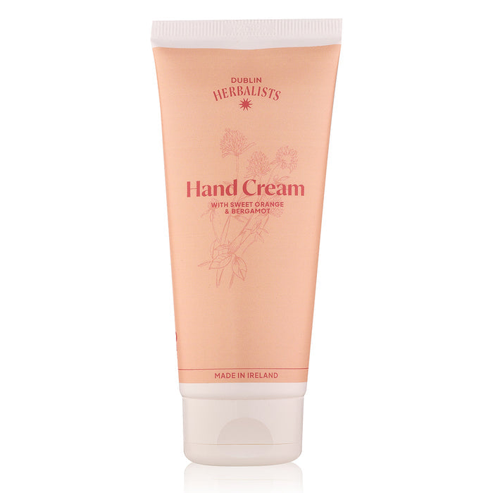 Dublin Herbalists Hand Cream in Elegant Orange Packaging