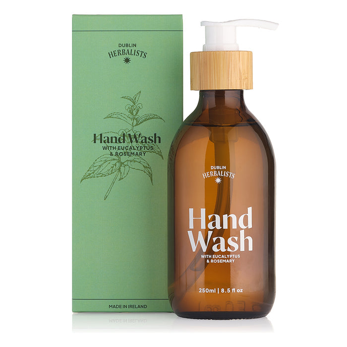 Dublin Herbalists Hand Wash with Eucalyptus & Rosemary in a Elegant Pump Bottle