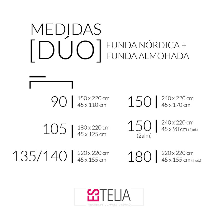 Medidas funda nórdica estelia