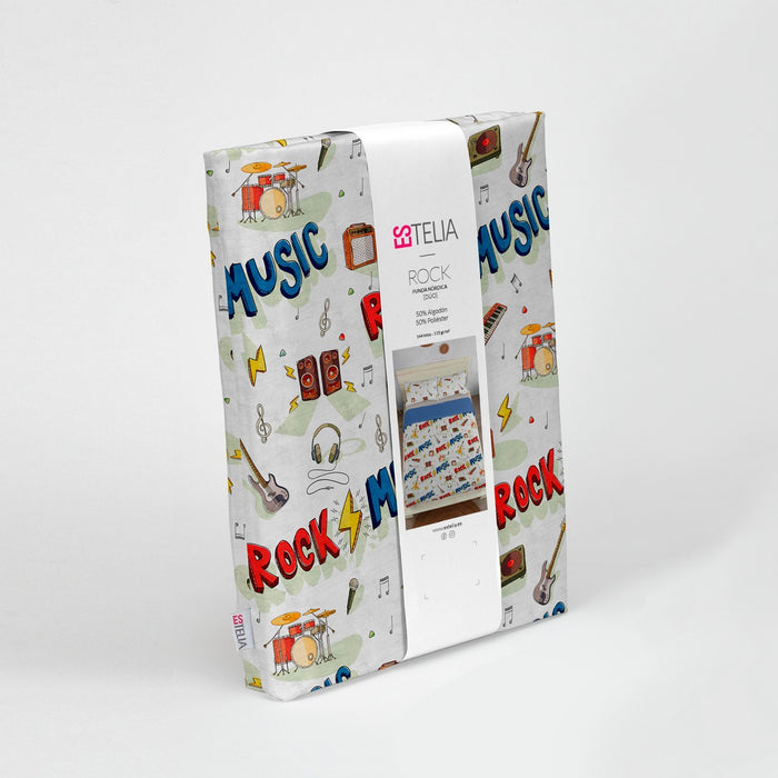 Funda nórdica Rock presentación en bolsa de tela