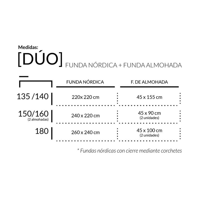 Dúo funda nórdica algodón Kentia