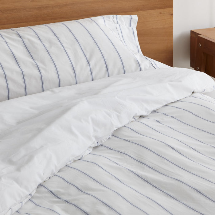 Dúo funda nórdica + almohada Rita azul vista detalle