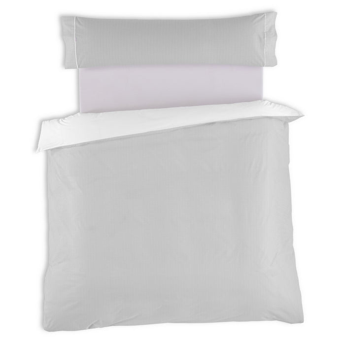 Dúo funda nórdica + almohada Greta perla bodegón