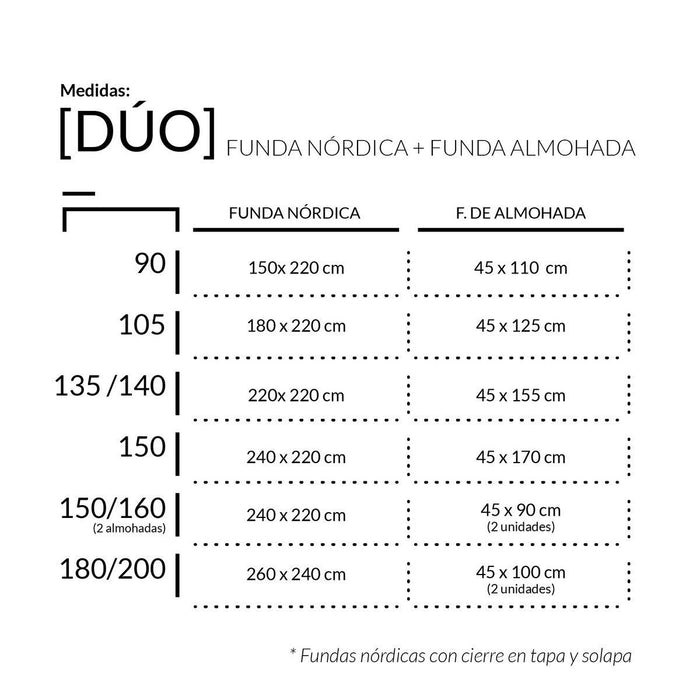 Dúo Greta perla (funda nórdica+almohada)