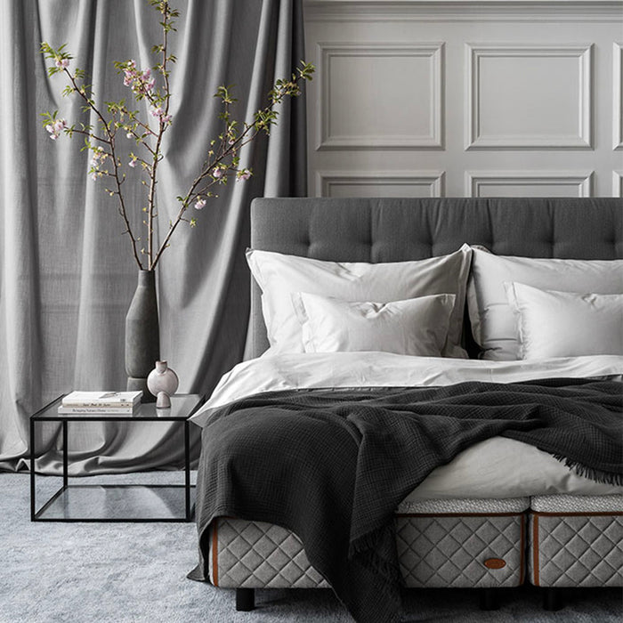 DUX Superior Sateen plain sengetøy hvit