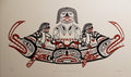 Dzunukwa and Sea Serpent Limited Edition Print by Kwakwaka'wakw Master Carver Calvin Hunt