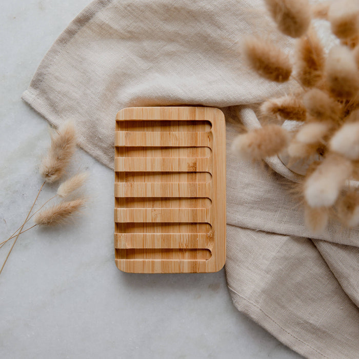 Earth Ahead Bamboo Waterfall Self-Draining Soap Dish
