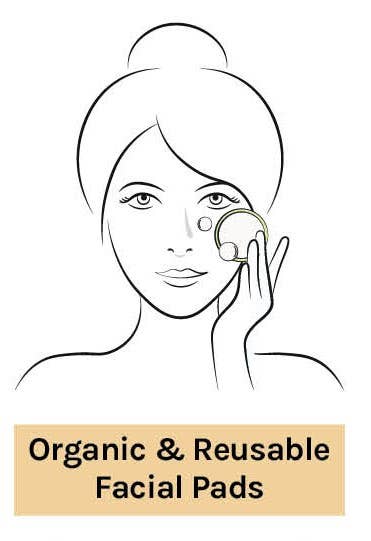 Ecopro Bamboo Cotton Facial Pad (Organic & Reusable) 8pcs/pk
