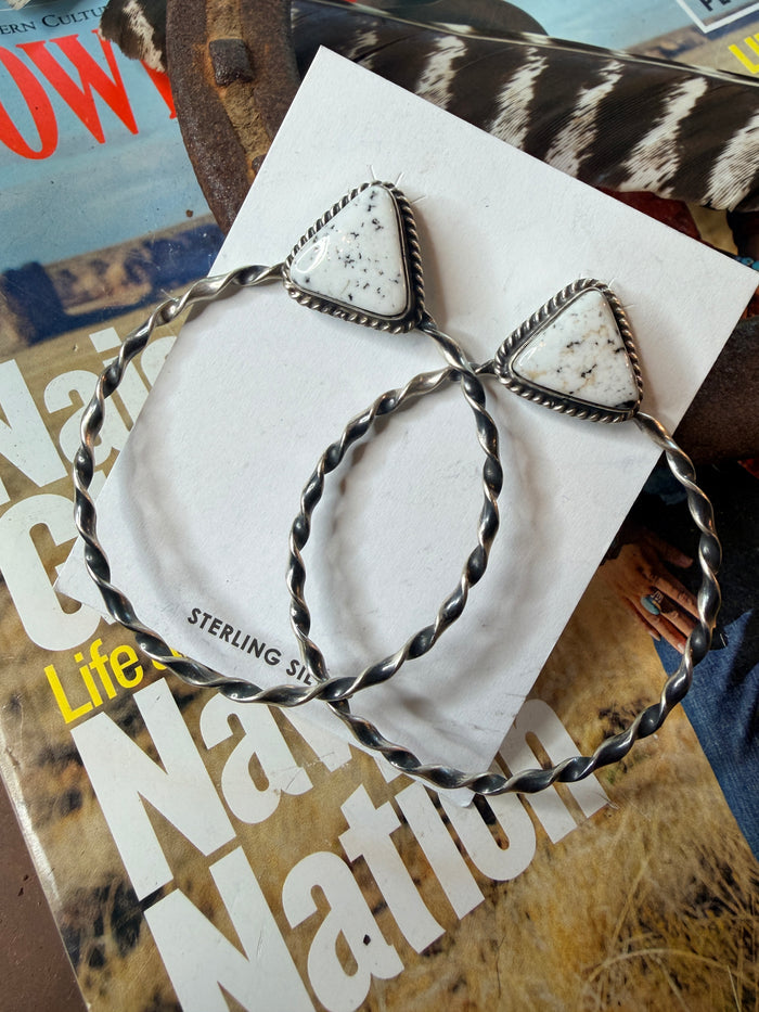 Elouise Kee White Buffalo Hoops