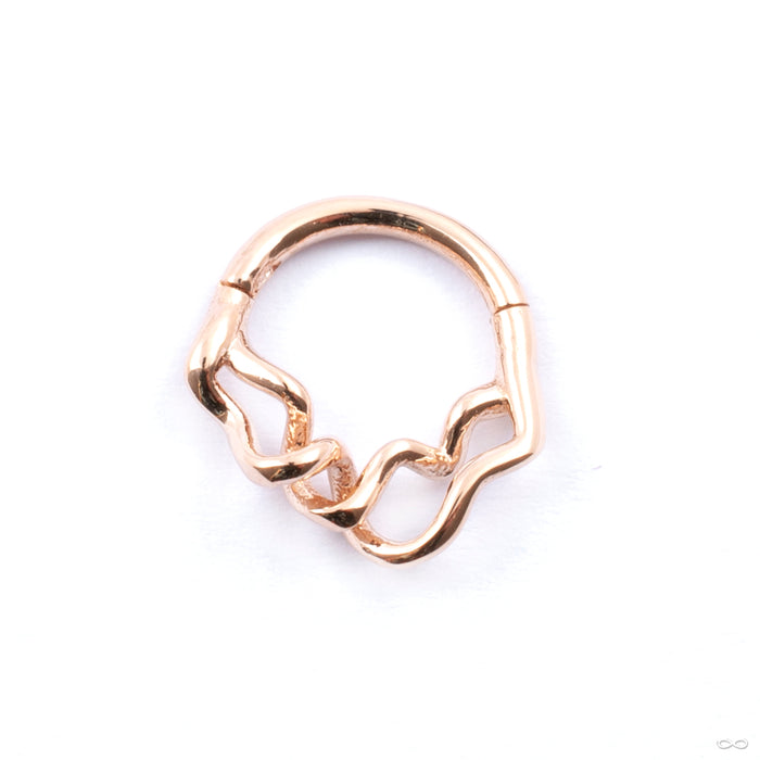 Entanglement Clicker in Gold from Pupil Hall in rose gold