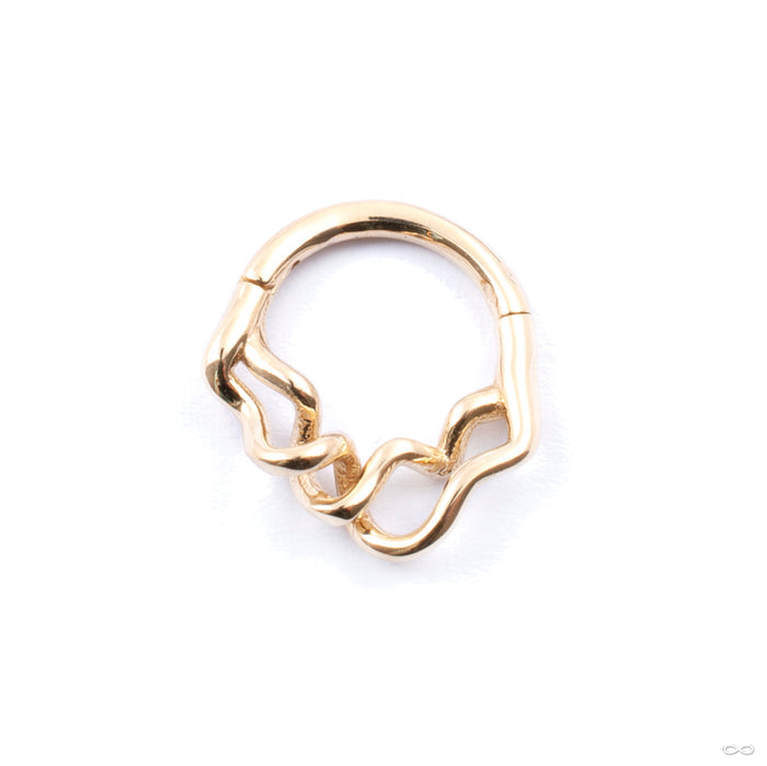 Entanglement Clicker in Gold from Pupil Hall in yellow gold
