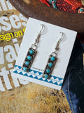 Ester White Navajo Handmade Kingman Earrings