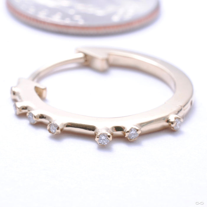 Everythingness Outward-facing Clicker in Gold from Pupil Hall in yellow gold