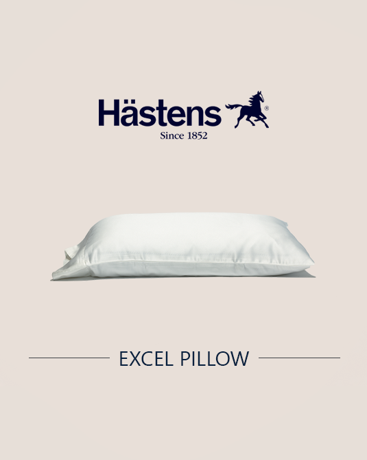 Excel Pillow: 70% duck feathers, 30% duck down