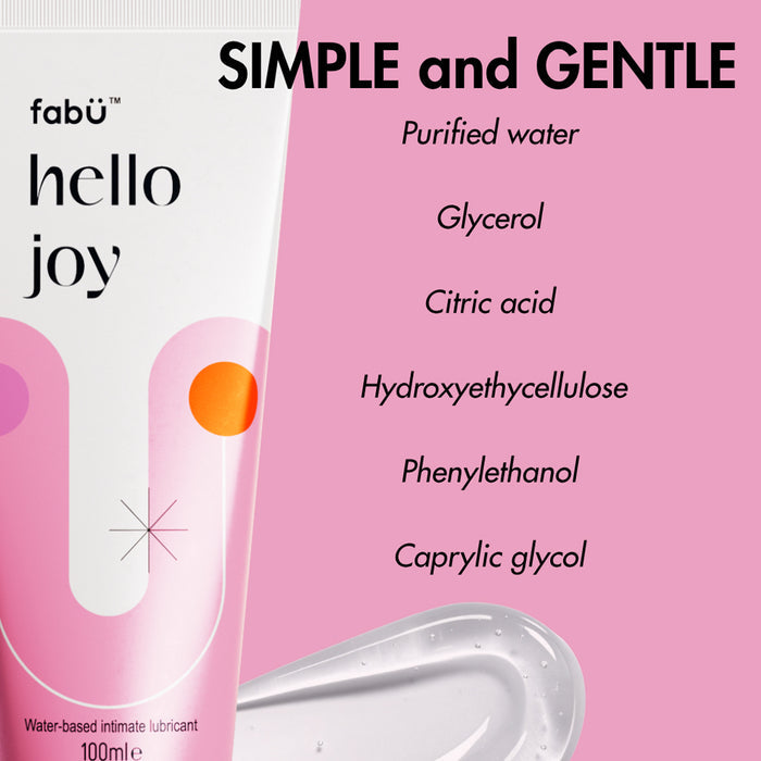 FabÜ Hello Joy Water-Based Intimate Lubricant