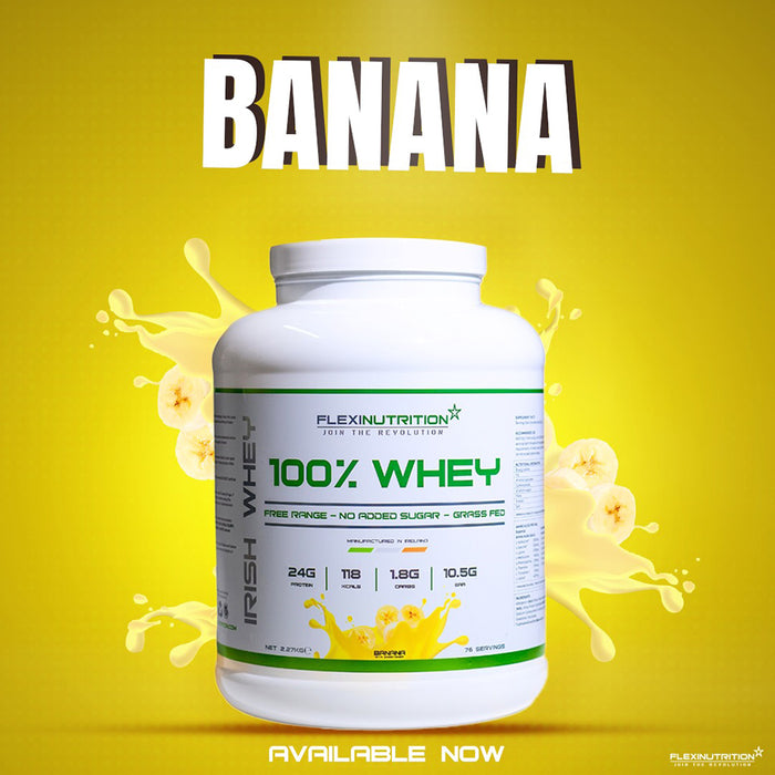 Flexi Nutrition Banana 100% Whey Protein - Evergreen Healthfoods
