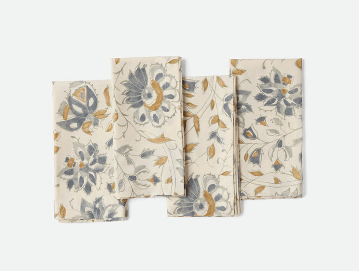 Flora Organic Print Napkins, Set of 4