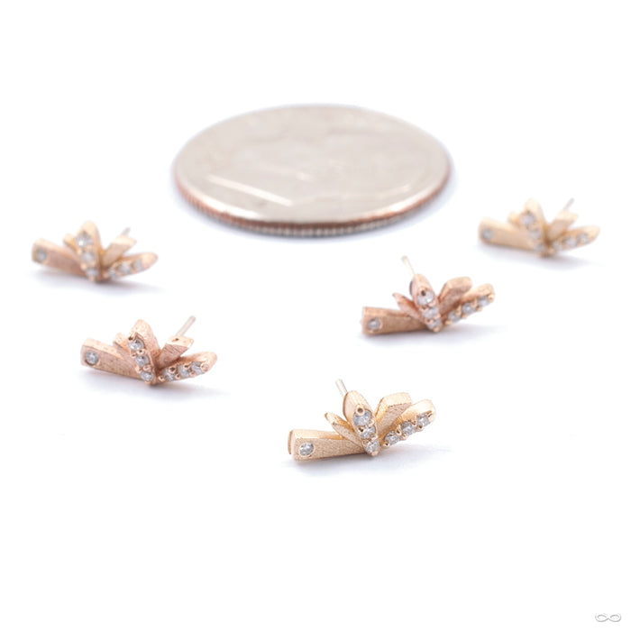 Flutter Press-fit End in Gold from Pupil Hall in assorted materials