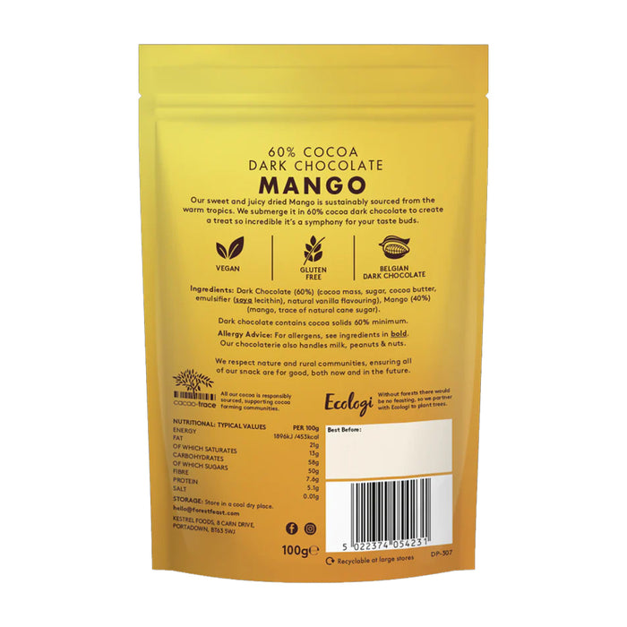 Forest Feast 60% Cacao Dark Chocolate Mango