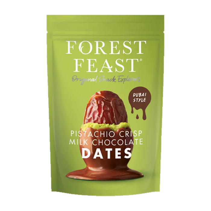 Forest Feast Pistachio Crisp Milk Chocolate Dates