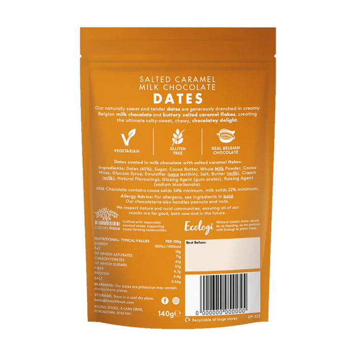 Forest Feast Salted Caramel Milk Chocolate Dates