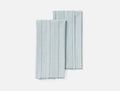 Fringe Stripe Organic Hand Towel, Set Of 2 - Coyuchi | Tidal Chambray