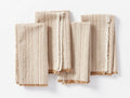 Fringe Stripe Organic Napkin, Set of 4 | Hazel