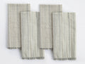 Fringe Stripe Organic Napkin, Set of 4 | Neutrals