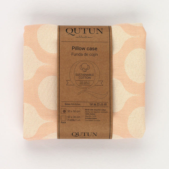 Funda cojín Astún color rosa - Qutun - Presentación
