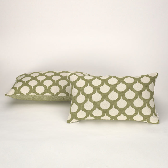 Funda cojín Astún color verde - Qutun - 30x50 cm