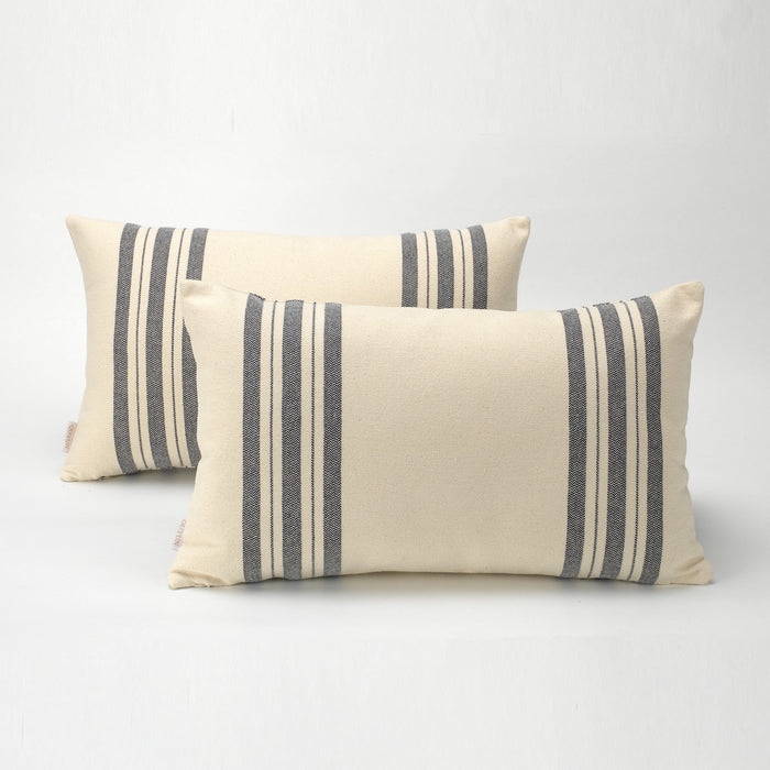 Funda cojín Ibon color azul - Qutun - 30x50 cm