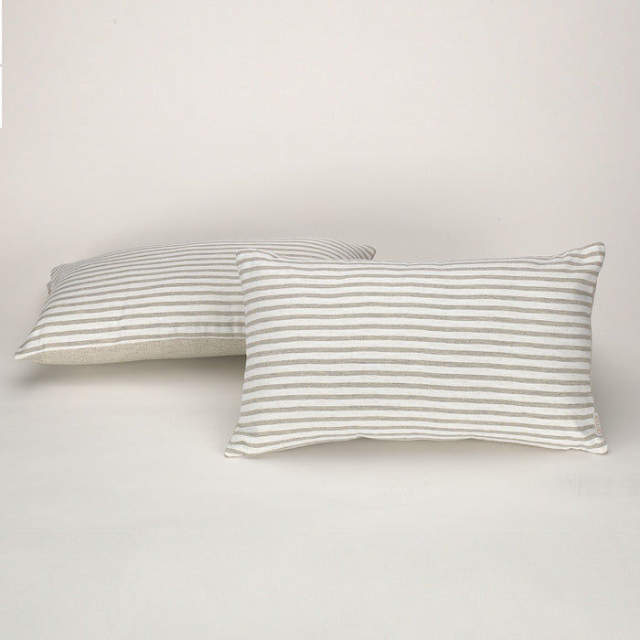 Funda cojín Jaca color perla - Qutun - 30x50 cm