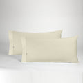 Funda de almohada algodón piedra dos piezas abertura lateral